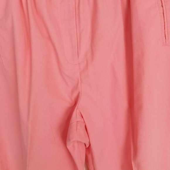Karen Scott Women's Pink Pants Size 16 Stretch Elastic Waist Front Pockets - Picture 4 of 12